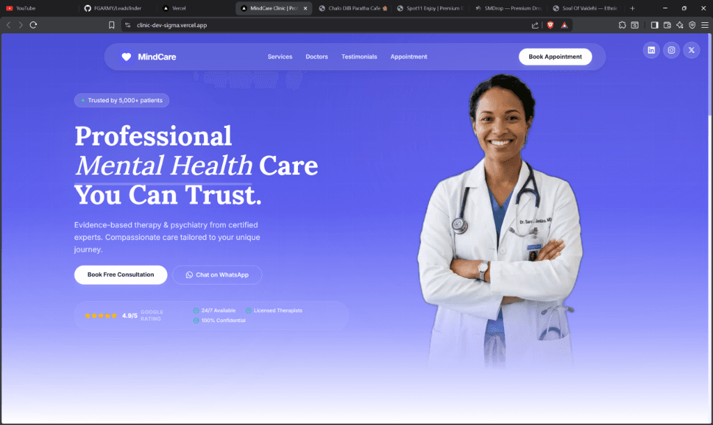 MindCare Clinic Platform
